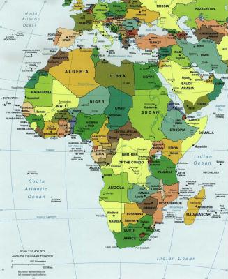 Karte von Afrika